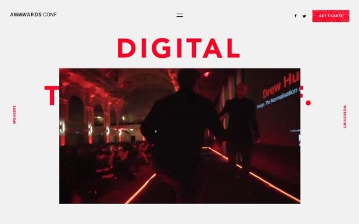 Conference website preview