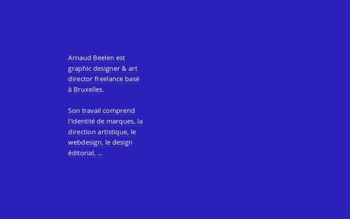 Arnaudbeelen website preview