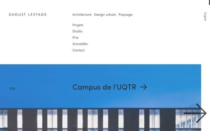 Daoustlestage website preview