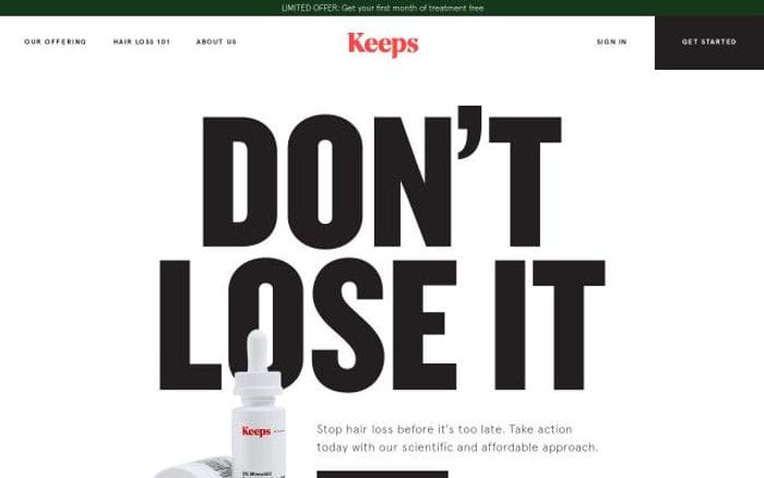 Keeps website preview