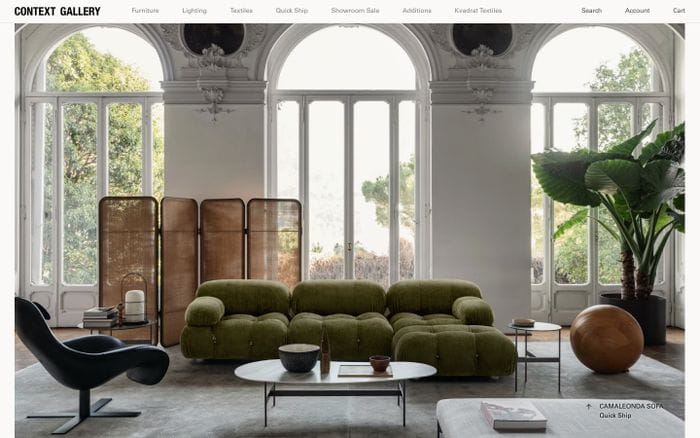 Context Gallery website preview