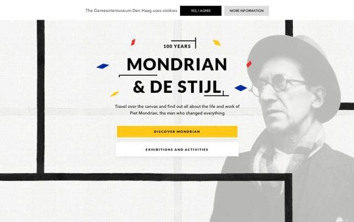 Mondriaan website preview