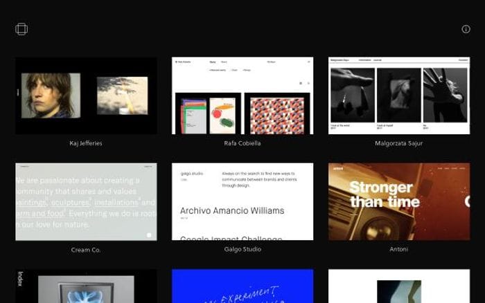 Minimal website preview