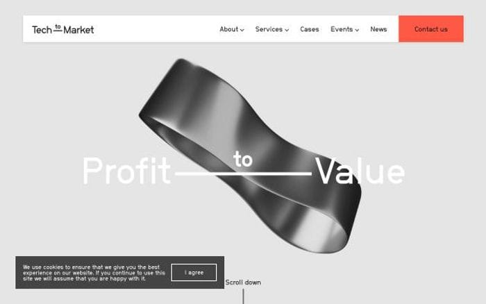 Tech-to-market website preview