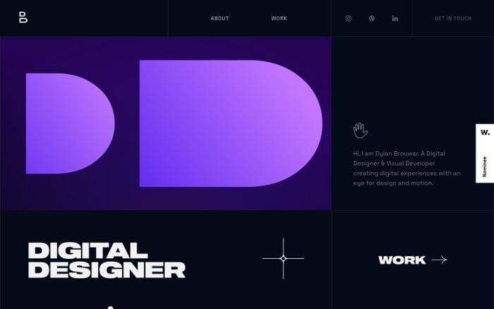 Dylan Brouwer website preview