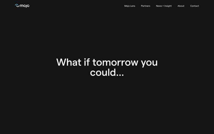 Mojo Vision website preview
