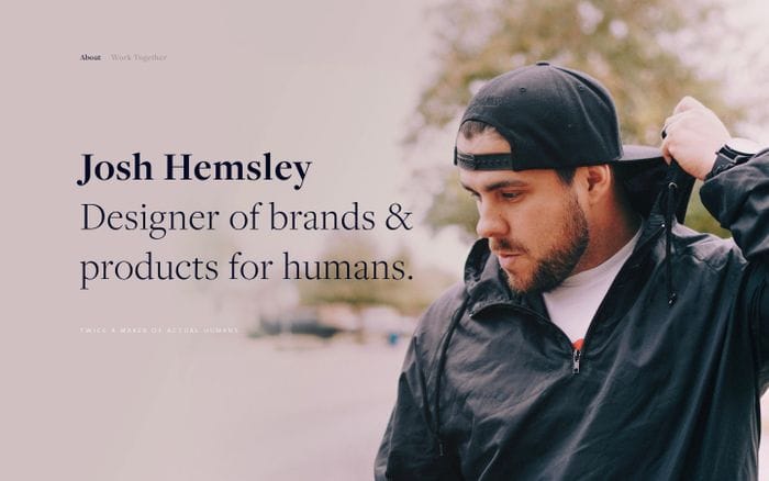 Josh Hemsley «» Brand, Product & Design website preview