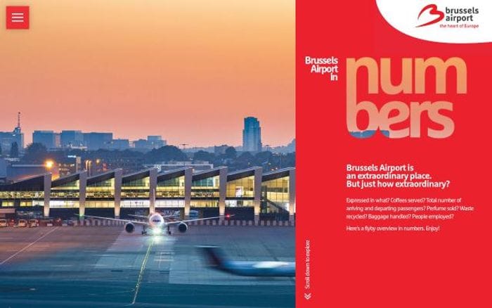 Brusselsairport website preview