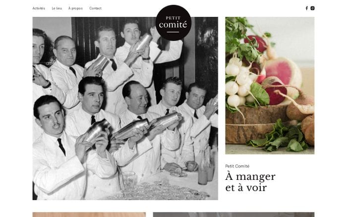 Petit Comité Paris — À manger et à voir website preview