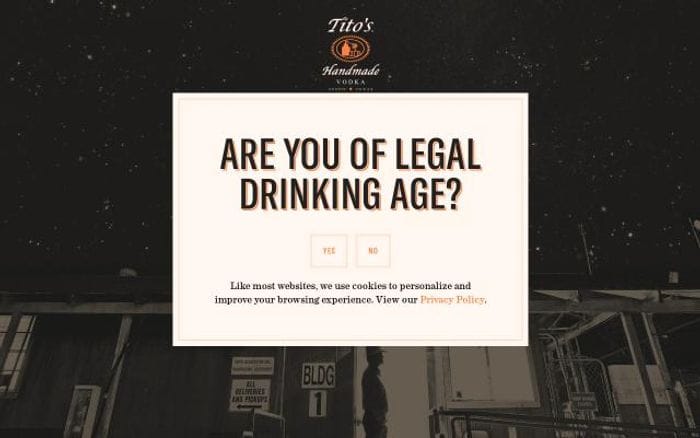 Titosvodka website preview