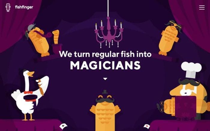 Fishfinger website preview