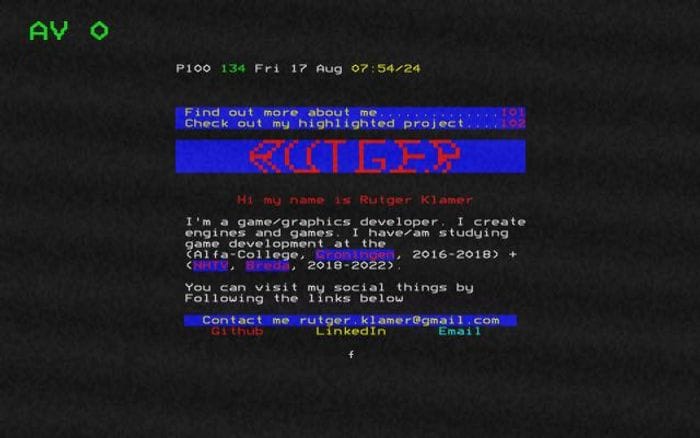 Rutgerklamer website preview