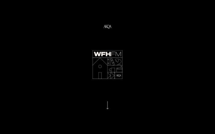 AKQA WFH-FM website preview