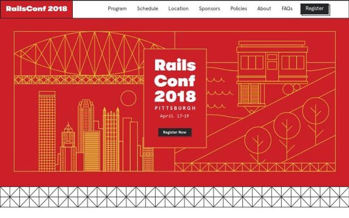 Railsconf website preview