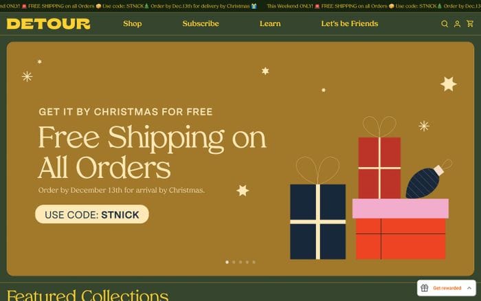 Detour Coffee Roasters website preview