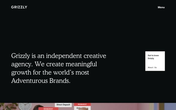 Grizzly website preview