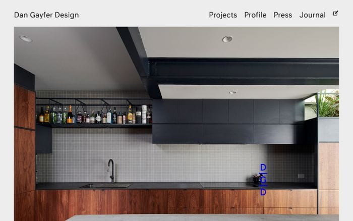 Dan Gayfer Design | Dan Gayfer Design brings customised and considered innovation to residential building, interior and exterior design to enhance everyday life. website preview