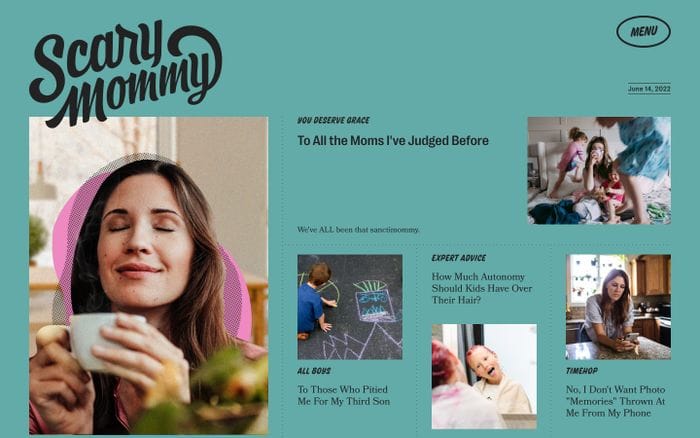Scary Mommy website preview