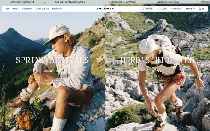 Amundsen website preview