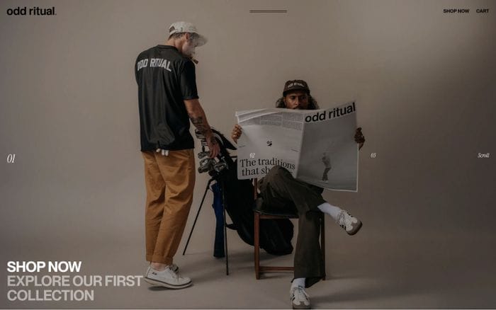 Odd Ritual website preview