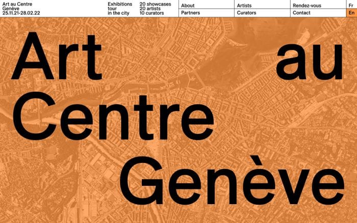 Art au Centre Genève website preview