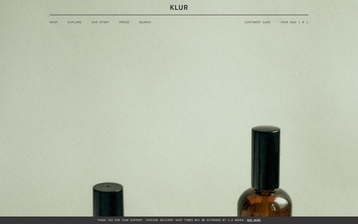 Klur website preview