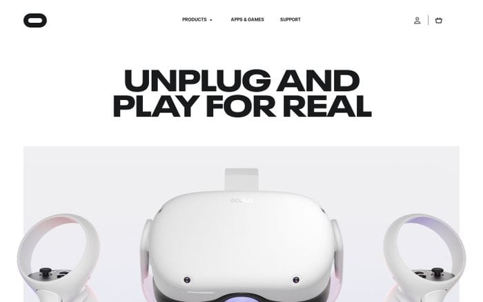 Oculus website preview