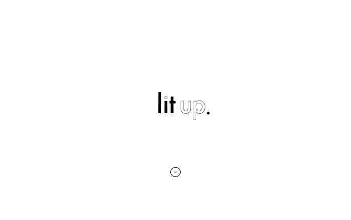 Lit Up website preview