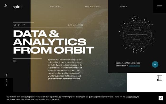 Spire website preview