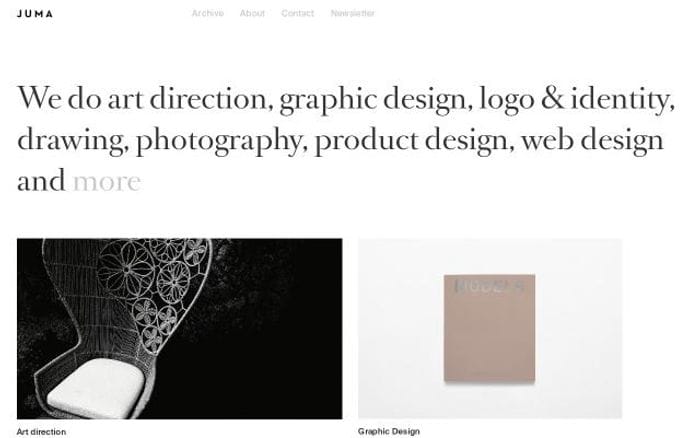 Studiojuma website preview
