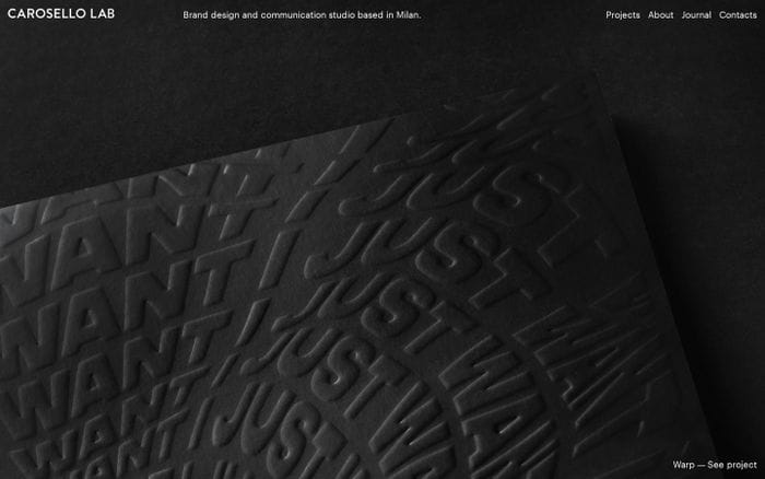  Carosello Lab website preview