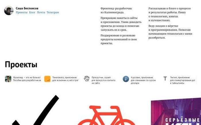 Bespoyasov website preview