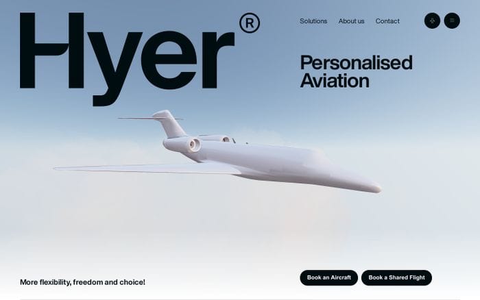 Hyer website preview