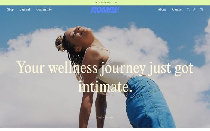 Rompy website preview