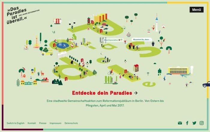 Paradiese website preview