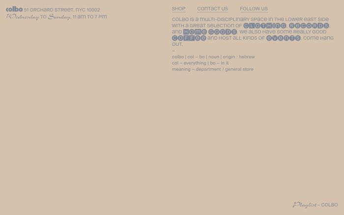 Colbo website preview
