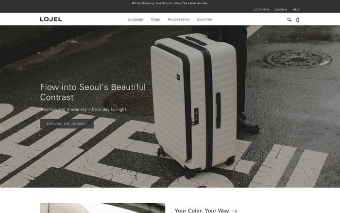 Lojel website preview