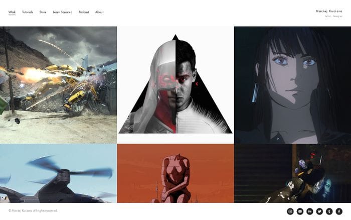 Maciej Kuciara website preview