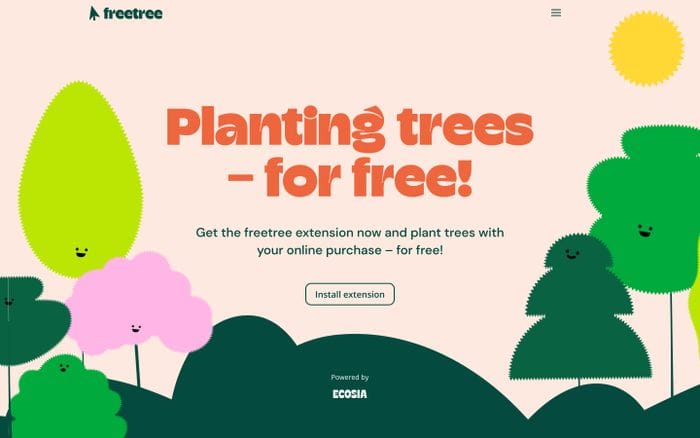Freetree website preview