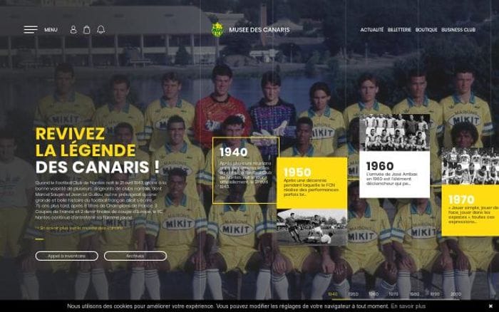 Fcnantes website preview