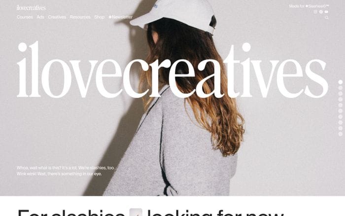 Ilovecreatives website preview