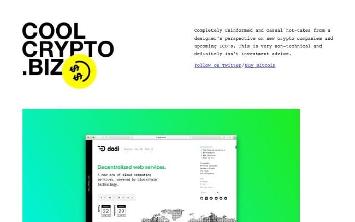 Coolcrypto website preview