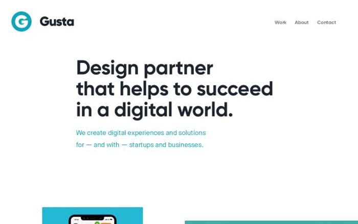 Gusta website preview
