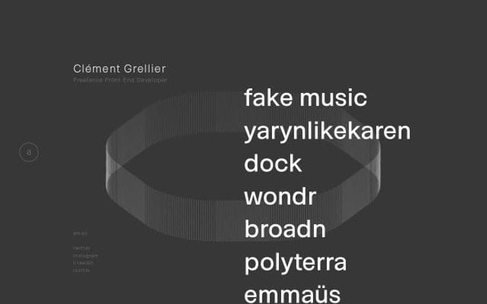 Clementgrellier website preview