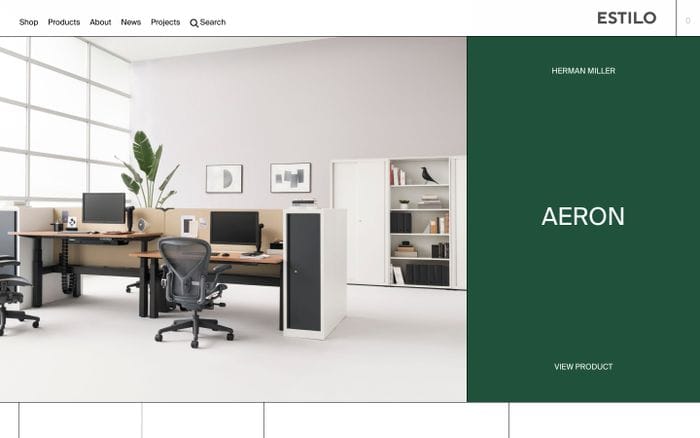 Estilo Furniture website preview