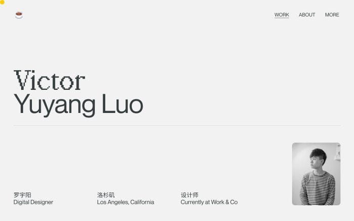 Victor Yuyang Luo website preview