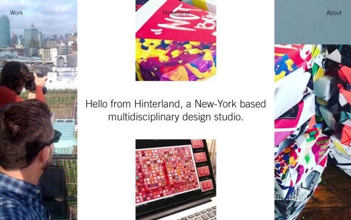 Hinterlandstudio website preview
