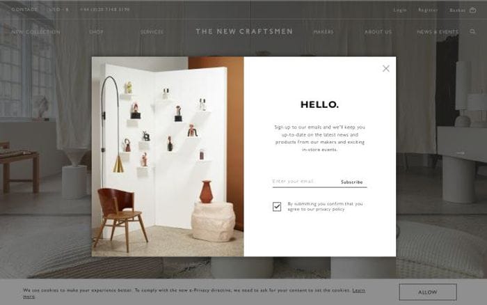 Thenewcraftsmen website preview