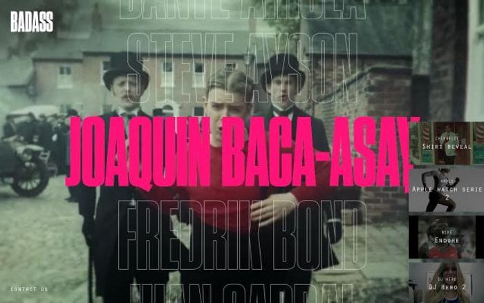Badassfilms website preview