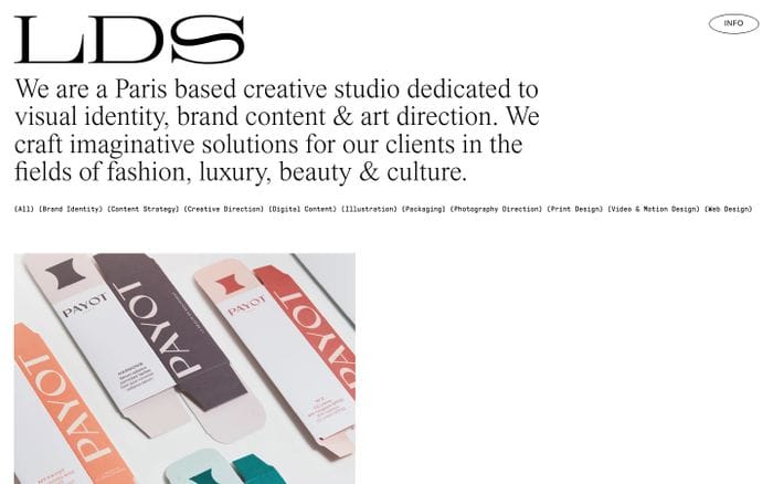 Leslie David Studio website preview